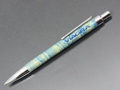 Unique Viagra Metal PEN Marbled Design Drug Rep Pharmaceutical Promo Advertising