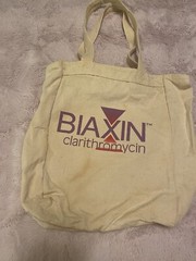 Biaxin pharmaceutical promotional drug Rep Advertising tote book bag