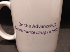 Nexium White Ceramic Mug Pharmaceutical Rep Advertising