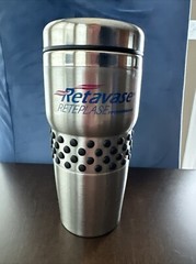 Retavase (reteplase) Travel Mug, stainless steel, 16 oz, Centocor / Chiesi
