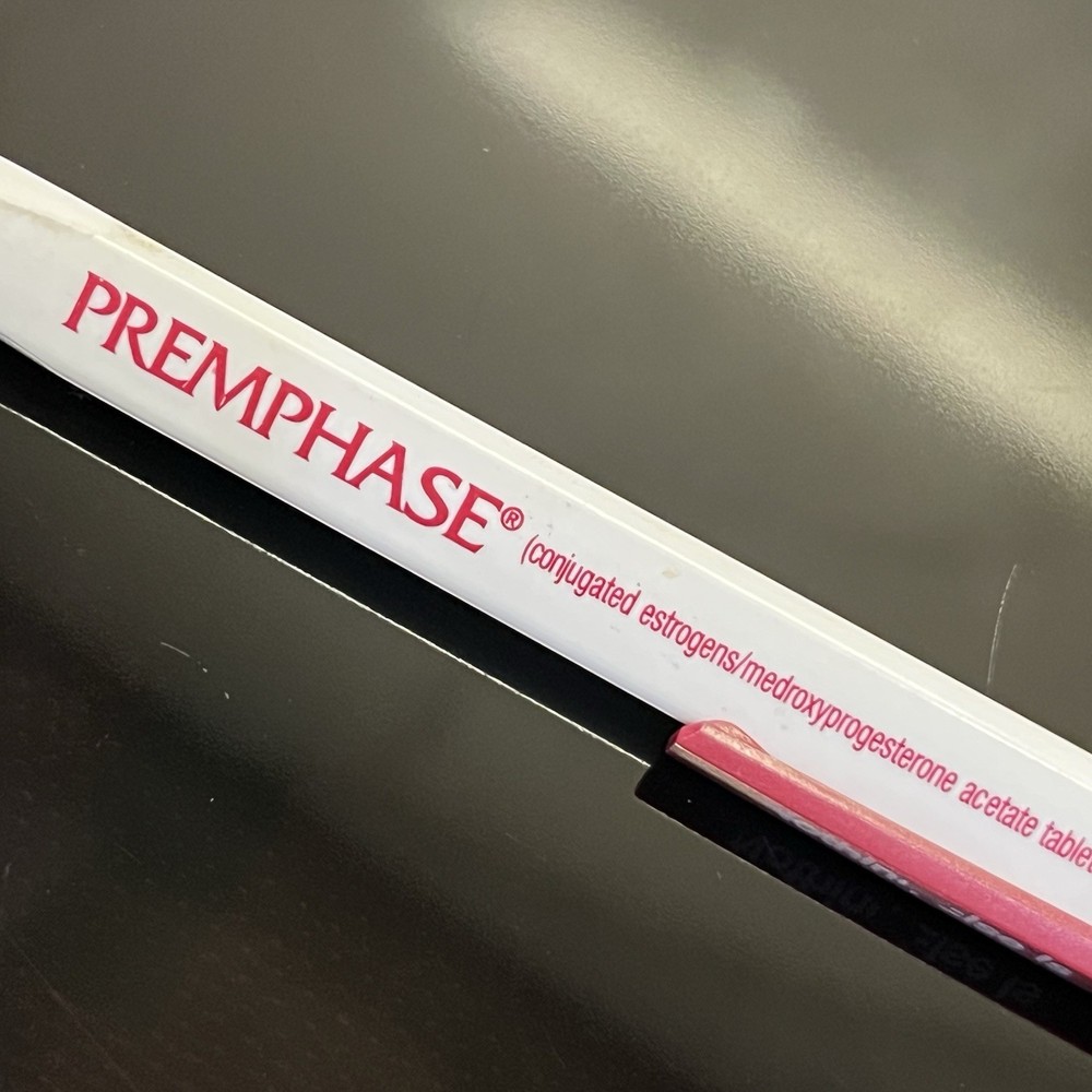 Pharmaceutical Drug Rep Prempro Pen Premphase Collectible Clicker White Rare