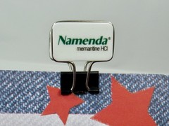Namenda Avandamet Amitiza Zyrtec Binder Clips Drug Rep Pharmaceutical Lot of 12