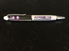 Vintage Advair Pen Drug Rep Advertising Metal Float Pen (in original wrap)