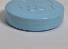 Vintage Fioricet Tablets Pill Box Container Plastic Screw Top Pharmaceutical