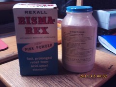 NOS Bisma-Rex Rexall 1lb Pink Powder For Upset Stomach