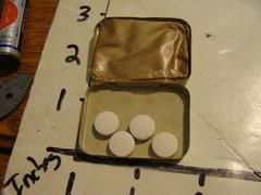 VINTAGE SQUIBB ASPIRIN TABLETS IN ORIGINAL CONTAINER & SPERRY & HUTCHINSON STAMP