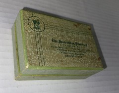 Vintage 1960s Prescription Pharmacy EMPTY Box Madison WI Chechik Park Hotel Prop