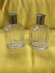 2 Antique Ribbed Drug Apothecary Medicine Chemist Bottles
