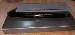 Vintage Seldane Pharmaceutical Fountain Pen With Original Box