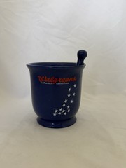 Walgreens Mortar and Pestle Blue Pharmacy Desk Pen Storage Holder