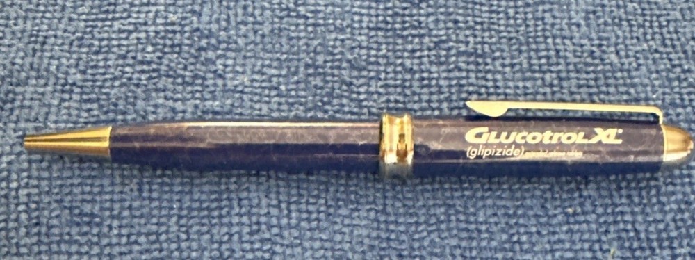 GLUCOTROL Medical Drug Rep Pharmaceutical Click Pen Advertising P2