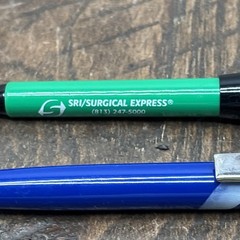 Lot 6 Pharmaceutical Drug Rep Pens Medical, Collectibles, Heavy Metal, Plastic