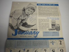 Vintage 1960 McKesson’s Medicine Calendar Michels Pharmacy Clearwater FL 60s VTG