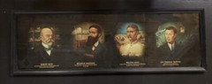 1940s Pioneers Pharmaceutical Science Doctor’s Office/Pharmacy Cardboard Display