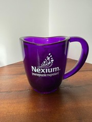 Nexium the Purple Pill AstraZeneca AZ Pharmaceutical Advertising Promotional Mug