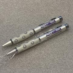 (2) Vintage Advair Pen Drug Rep Advertising Metal Heavy Pen 1 In Original Wrap