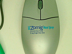 Vintage ZOMIG Nasal Spray Pharmaceutical Drug Rep Computer Mouse Collectible NEW