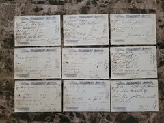 File box & 98 antique prescriptions (1907) – Opium, Ergot, Codeine & Anodyne