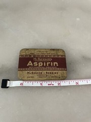 McKesson ASPIRIN TABLETS TIN Vintage Medicinal Tin Container