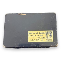 French Apothecary Pill Box Tin Solutricine Pastilles 1920s Pharmacy France