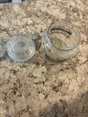Macrodantin Drug Rep Pharmaceutical Advertising Glass Apothecary Jar W/Lid