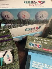 Pharmaceutical Drug Rep Collectibles Golf Balls Tees Sales Rep Advertising Heart