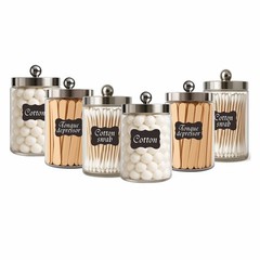 Clinic Glass Sundry Jar Sets First Aid Organized Supplies Storage Container …