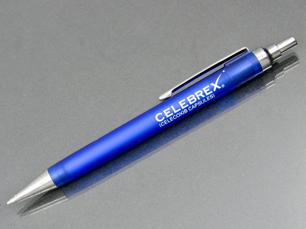 Translucent Blue Celebrex Pen Drug Rep Pharmaceutical Promo Medical Advertising