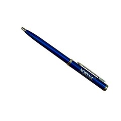 Pharmaceutical Drug Rep Pen Norvasc Dark Blue Metal Vintage Advertisement