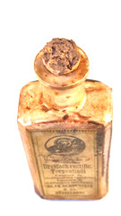 TERPENTIN OIL,Glass Apothecary Clear Jar, Dr. Schoenfeld-Duseldorf, 50ml, 1930’s