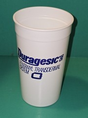 Duragesic Pharmaceutical RX Rep Promotional Plastic Drinking Cups Set of 4
