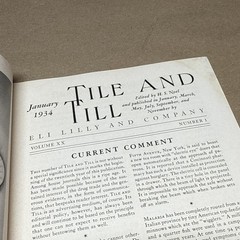 Tile And Till Magazine Eli Lilly And Company January 1934 Indianapolis Indiana