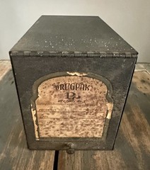 Vintage Prescription Record Metal File Box Great Industrial Decor