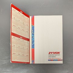 Drug Rep Pharmaceutical Advertising 2002 Note Pad Sticky Pad Promo Info Zyvox