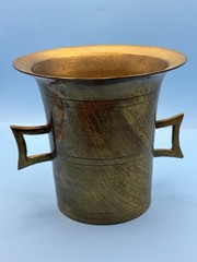 Vintage Solid Brass Mortar & Pestle Made in India 4.5” Apothecary Spice Grinder