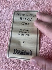 VINTAGE BAALMANN’S GAS TABLETS JAR IN BOX W/ PAPERS FULL RARE Bin #2