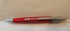 Vintage Blue Cross Blue Shield NC Advertising Pen Red Plastic Writes