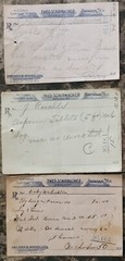 File box & 97 antique prescriptions (1911) – Dionin, Codeine, Infant Anodyne