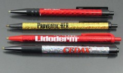 Drug Rep Lot 4 PENS Pharmaceutical Promo Advertising Sparkling & Iridescent Rare