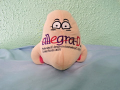 Allegra D Nose Plush Pharma Drug Rep 6 Inch No Sounds Stuffed Animal Toy