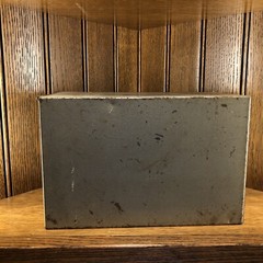 Vintage Pharmacy Prescription Box SAMUELS Metal File Apothecary Rx Cincinnati OH