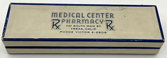Vintage Medical Center Pharmacy Rx Box Yreka California EMPTY Cardboard Box