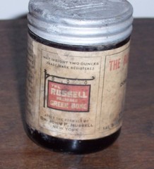 RUSSELL PREPARED GREEN BONE LIME FOOD – Dr. John F. Russell Old Medicine Jar