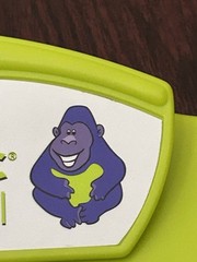 Drug Rep Clipboard Green Purple Gorilla Plastic Pharmaceutical 2003 READ*