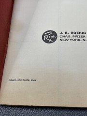 Rare Red Calendar Planner Book 1970 Drug Rep Pharmaceutical Promo Roerig Logos