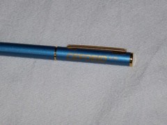 VINTAGE PFIZER DIFLUCAN PROMOTIONAL UTILITY BAG NOTE PAD-PEN CANVAS TEAL BLUE