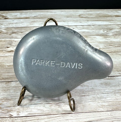Vtg 1950-60s Parke-Davis Tabron Pharmaceutical Fetus Baby Pewter Paperweight