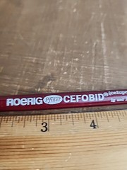 CEFOBID CEFOPERAZONE ROERIG PFIZER PHARMA VTG Advertising Paper Wrapped Pencil