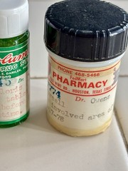 3 VTG Glass Prescription Bottle Clinic Pharmacy 1957 1971 1978