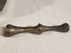 Vintage Brass RX Maimonides 1135-1204 Secundum Artem Mortar & Pestle Coricidin